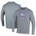 Men's Under Armour Gray Northwestern Wildcats Soccer Arch Over Performance Long Sleeve T-Shirt