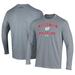 Men's Under Armour Gray Wisconsin Badgers Wrestling Arch Over Performance Long Sleeve T-Shirt