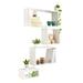 Kaboon Wall Mount Cube Shelf Set of 4 Wall Shelf Unit 59x43x7.87 White