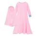 JDEFEG New Born Winter Baby Girls Ramadan Abaya with Hijab Full Length Robe Burka Maxi Little Kid Toddler Baby Girl Dresses Girl Crop Top Set Cotton Blend Pink 13