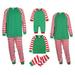 Dadaria Matching Pajamas for Family Matching Family Pajamas Sets Christmas PJ s Sleepwear Printed Top With Bottom Jammies Outfits Green Men L