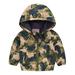 YDOJG Kids Clothing Toddler Kids Baby Grils Boys Long Sleeve Cartoon Print Zipper Hooded Coat Jacket