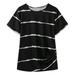 Little Girls Casual Short Sleeve T Shirts Crewneck Tunic Tops Kids Button Striped Tee Blouses Summer Clothes
