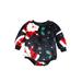 Canrulo Christmas Infant Baby Girls Boys Flannel Romper Santa Claus Bodysuit Jumpsuit Fall Winter Clothes Navy Blue 18-24 Months