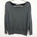 Athleta Sweaters | Athleta | Colorblock Crew Sweater Black Gray Xxs | Color: Black/Gray | Size: Xxs