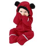 Romper Boys Baby Zip Jumpsuit Hoodie Girls Ears Toddler Cartoon Boys Outfits&Set