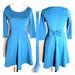 Anthropologie Dresses | Anthropologie Francesca's Bird Cage Teal Bow Dress | Color: Blue | Size: M