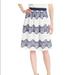 Nine West Skirts | Nine West Women’s Lace Flowy Skirt Size 14 | Color: Blue/White | Size: 14