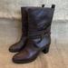 J. Crew Shoes | J. Crew Made In Italy Mid Calf Leather Heeled Boots Brown Size 5.5 | Color: Brown | Size: 5.5