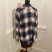 American Eagle Outfitters Tops | American Eagle Outfitters Oversized Fit Deconstructed Flannel | Color: Black/Blue/Cream | Size: M