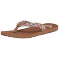 Roxy Damen Porto Sandale Flip Flop Flipflop, Weiß/Pink/Multi, 35 EU