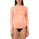 O'Neill Wetsuits Women's Basic Skins Long Sleeve Sun Shirt Rash Vest, Light Grapefruit, S