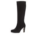 Gabor Abeni Womens Knee-High Boots 8 UK Black Suede