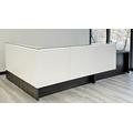 Emerge Glass Top Wrap Around Two-Person L-Shaped Lobby Desk with ADA Surface