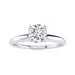 Belk & Co Lab Created 1/2 Carat Lab Grown Diamond Solitaire Ring In 14K White Gold, 5.5