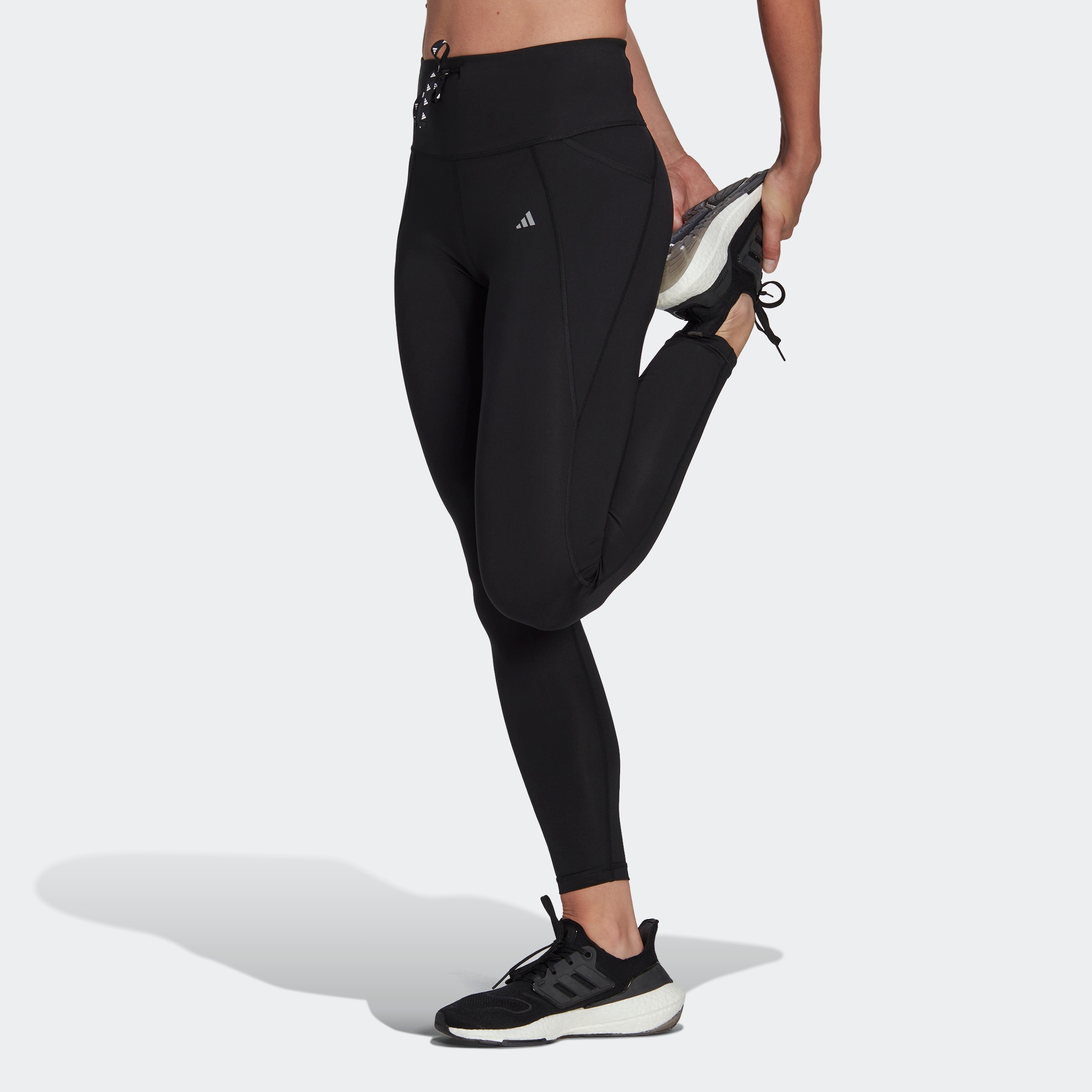 Lauftights ADIDAS PERFORMANCE "RUNNING ESSENTIALS 7/8", Damen, Gr. S, N-Gr, schwarz, Obermaterial: 85% Polyester, 15% Elasthan, clean, 7/8-Länge, Hosen Image