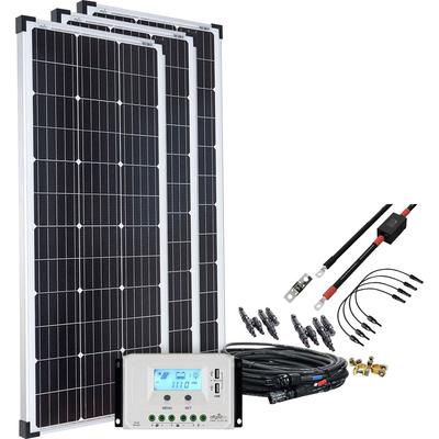 OFFGRIDTEC Solaranlage "basicPremium-L 300W 12V/24V" Solarmodule schwarz (baumarkt) Solartechnik