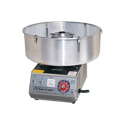 Gold Medal 3005SS Tornado Floss Cotton Candy Machine w/ Aluminum Floss Bowl, 120v, Stainless Steel