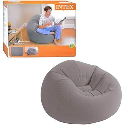 68579NP beanless bag Sessel (l x b x h) 114 x 114 x 71 cm Grau - Intex Image