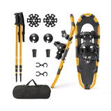 Costway 4-in-1 Lightweight Terrain Snowshoes with Flexible Pivot System-21 inches