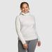 Eddie Bauer Women's Outpace Flex Fleece Pullover Hoodie - Cement - Size L