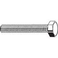 ZORO SELECT U55010.025.0200 Not Graded, 1/4"-20 Hex Head Cap Screw, Plain