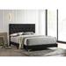 Lexie Black and Gold Diamond Tufted Panel Bed
