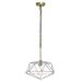 Lalia Home 1 Light 16" Modern Metal Wire Paragon Hanging Ceiling Pendant Fixture - 16 x 16 x 60" (L x W x H)