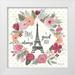 Marshall Laura 15x15 White Modern Wood Framed Museum Art Print Titled - Paris is Blooming IV