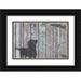 Murray Henderson Fine Art 18x13 Black Ornate Wood Framed with Double Matting Museum Art Print Titled - Lab And Squirrel Shadow