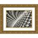 Huang Richard 14x11 Gold Ornate Wood Framed with Double Matting Museum Art Print Titled - Abstract Blocks