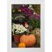 Flaherty Dennis 17x24 White Modern Wood Framed Museum Art Print Titled - NH White Mts Autumn decorations in store front