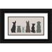Louise Gigi 14x9 Black Ornate Wood Framed with Double Matting Museum Art Print Titled - Dogs