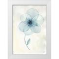 Lee Judson 14x18 White Modern Wood Framed Museum Art Print Titled - Blue Glass Flower