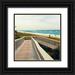 Saghini Lisa Hill 12x12 Black Ornate Wood Framed with Double Matting Museum Art Print Titled - Ocean Front Park