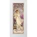 Mucha Alphonse 8x14 White Modern Wood Framed Museum Art Print Titled - La dame-aux camelias-Sarah Bernhardt
