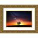 Hamiti Bess 32x21 Gold Ornate Wood Framed with Double Matting Museum Art Print Titled - Milky Way