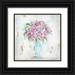 Kissell Mackenzie 15x15 Black Ornate Wood Framed with Double Matting Museum Art Print Titled - Grace Bouquet