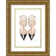 Greenwood Amanda 17x24 Gold Ornate Wood Framed with Double Matting Museum Art Print Titled - Black Stud Shoes