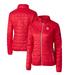 Women's Cutter & Buck Red Houston Cougars Rainier Eco Insulated Puffer Full-Zip Jacket