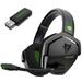 NUBWO G06 Wireless Gaming Headset for PS5 PC Laptop Noise Cancelling Over Ear Headphones with Mic 48H Long Lasting Battery 2.4G BT Connection Wireless/Wired Headset Bass Surround Soft Earmu