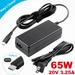65W USB C Type-C AC Adapter Charger For Lenovo Yoga C930-13 Yoga S730-13 380 720