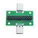 Male To Female Type C Test PCB Board Universal Board with USB 3.1 Port 20.6X36.2MM Test Board with Pins