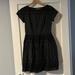 Madewell Dresses | Madewell Cotton Black Dresses. Hidden Back Zipper. Size 4. Lattice Pattern | Color: Black | Size: 4