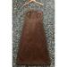 Anthropologie Dresses | Anthropologie Women’s Sleeveless Midi Dress Size Us8 Brown Casual Coctel Nwt | Color: Brown | Size: 8