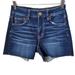 American Eagle Outfitters Shorts | American Eagle Outfitters Hi-Rise Shortie Denim Jean Shorts | Color: Blue | Size: 4