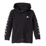 Adidas Shirts & Tops | Big Boy’s Adidas Badge Of Sport Hoodie Shirt, Small Nwt | Color: Black/White | Size: Sb