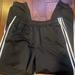Adidas Pants | Adidas Sweatpants Adult Large Black 3 Stripes Casual Fleece Comfort Athleisure | Color: Black/White | Size: L