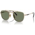 Ray-Ban Frank II Titanium Sunglasses Gold Frame Green Lens 54 RB8258-313852-54