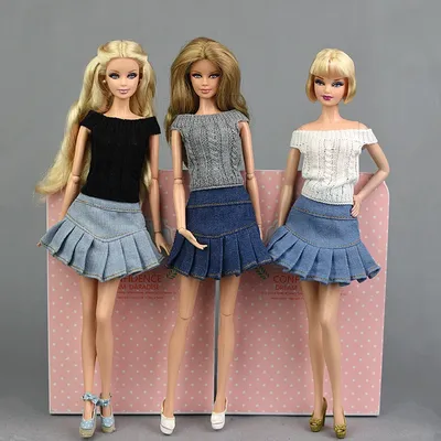 Jupe Plissée Faite à la Main pour Barbie Blyth 1 Pièce Vêtement de Barbie Robe de Beurre